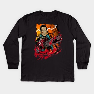 Ash VS the Evil Dead Kids Long Sleeve T-Shirt